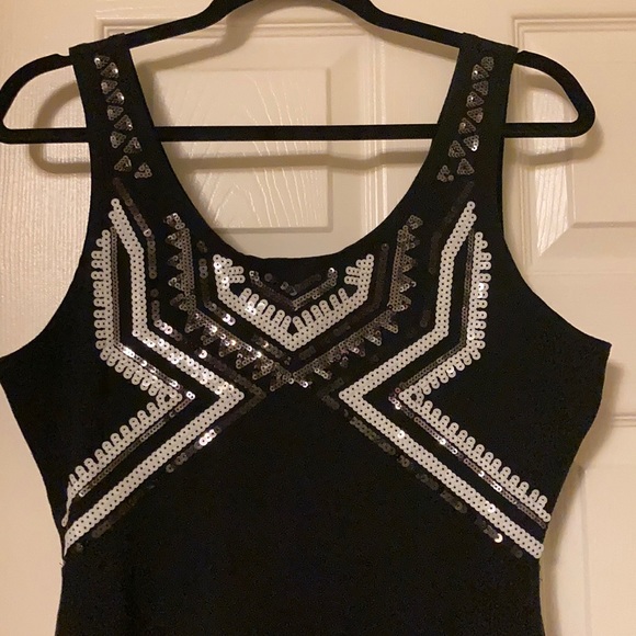 Express Black with Sequins Dress - Picture 2 of 5